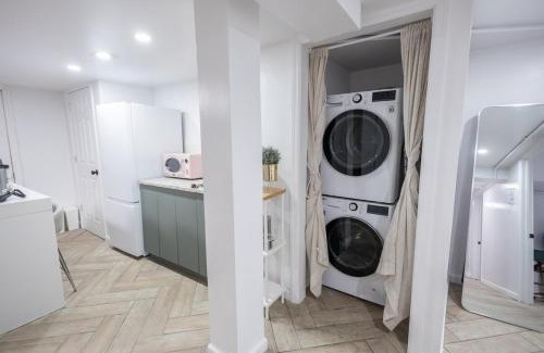 New Rochelle Apartment | Retro 2 bedroom basement APT with free parking