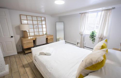 New Rochelle Apartment | Retro 2 bedroom basement APT with free parking