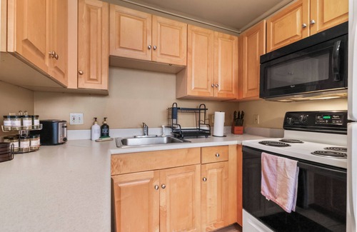 Downtown Cleveland Apartment | Retro Loft King Bed 2TVs Gym Sauna Parking