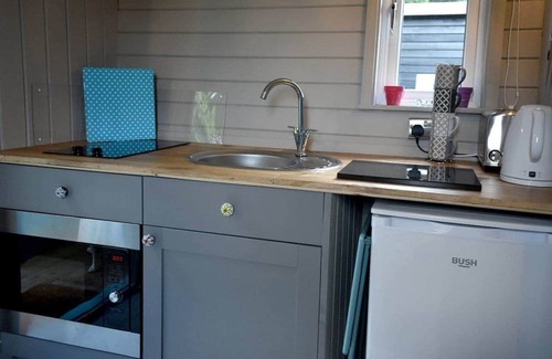 Llanfair Caereinion Cottage | River View 13 is a four berth large glamping cabin.