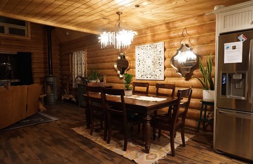 Somerset Cabin | Riverfront cabin with hot tub tucked away in the mountains