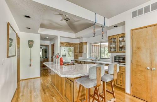 Carver House | Riverfront, dog-friendly home with gorgeous setting, floating tubes & grand piano