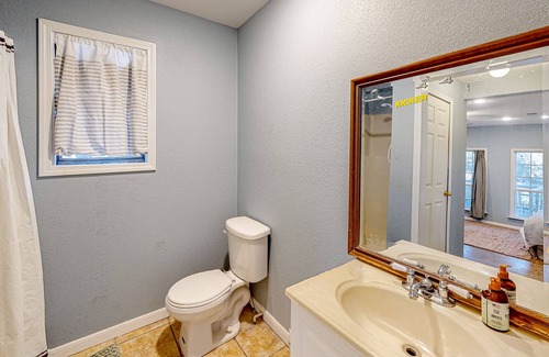 China Spring House | Riverfront guest house with private patio, river views, washer/dryer, streaming