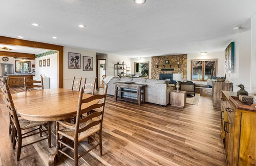 Bigfork House | Riverfront home with private dock, kayaks, 150+ ft Swan River frontage - dogs OK