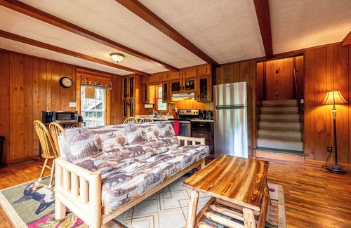 Blue Ridge Cabin | Riverfront Hot Tub Convenient Location