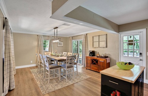 Temple Terrace House | Riverfront retreat with pool/spa, outdoor kitchen, firepit, dock, sauna & games