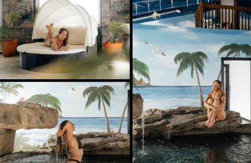 Bryant House | Rivers Ledge Cabin with breathtaking views hot tub & indoor pool
