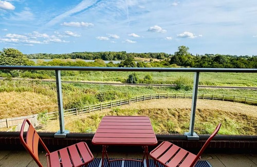 Melton Apartment | Riverside Haven in Woodbridge | Private Balcony
