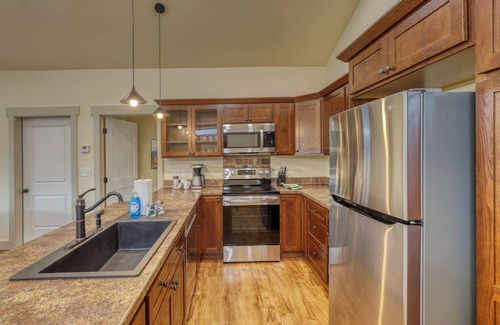 Rockerville Condo | Rockerville Gold Town Lodging #5- This one-bedroom condo is your perfect home base for adventure and relaxation. Just minutes from Mount Rushmore, Crazy Horse Memorial, Custer State Park, Sturgis, and the Badlands.