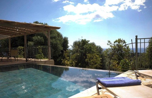 Skala Villa | Romantic Hideaway, A/C, Private Pool, Superb Sea/Sunset Views over Skala - Just 5mins to the Beach!