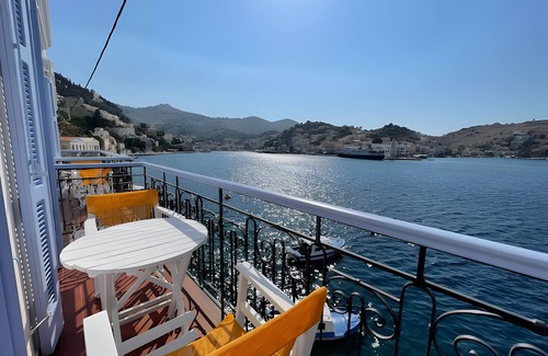 Symi Apartment | Room 'Premium Seaview' with Sea View, Wi-Fi and Air Conditioning