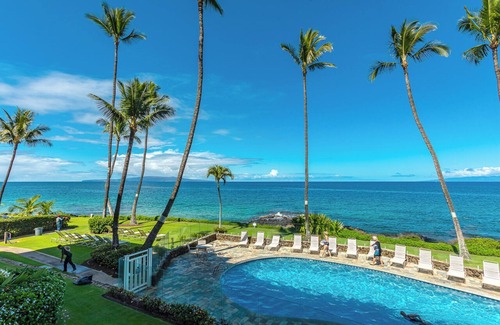 Kihei Condo | Royal Mauian 411- Oceanfront Condo with Rooftop BBQ, Beaches & Sunset Views