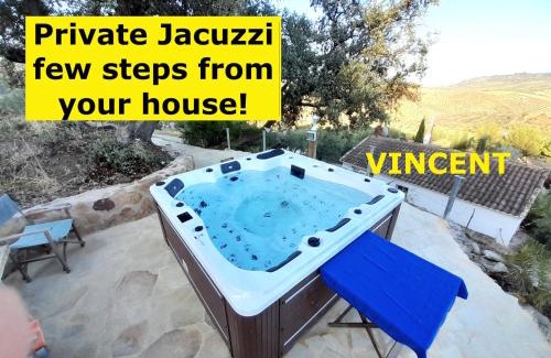 Tolox House | Rural cottage 'VINCENT' van gogh, with spectacular pool & OPTIONAL private 6 guests jacuzzi
