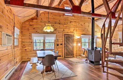 Paw Paw Cabin | Rustic Log Cabin w/ Updated Interior & Deck!