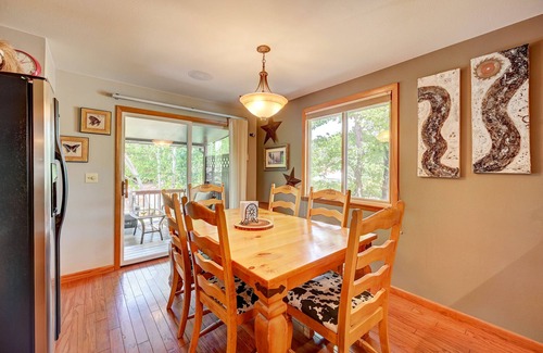 Littleton House | Rustic Secluded Oasis with Deck, Yard, Fireplace and Firepit