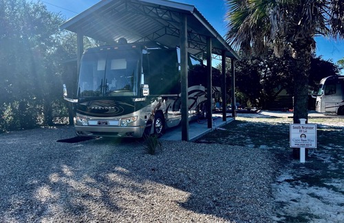 Indian Pass Apartment | RV LOT Pole barn is fully covered and concreted Indian Pass