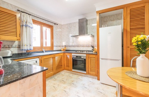 Cala Santany Apartment | Sa Trona Beach House holiday getaway with views of Cala Santanyí just steps from the beach