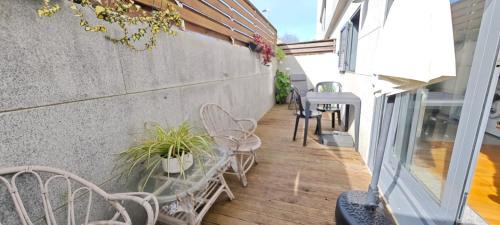 Sabaris Apartment | Sabaris, Baiona, apartamento con terraza