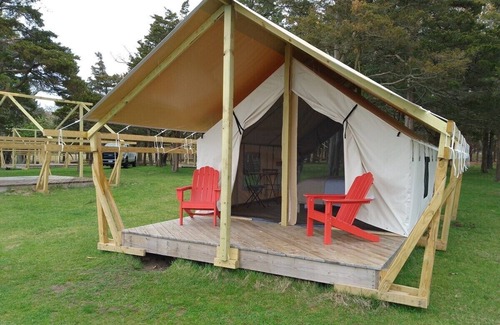 Northwest Harbor RV Rental | Safari Tent Glamping,S2-CedarPt, East Hampton, NY