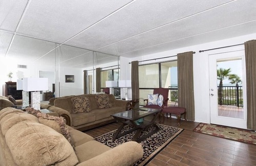 South Padre Island Condo | Saida I 301 - Charming Beachfront Condo, Ocean Views from Private Balcony, Luxurious Grounds