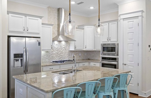 Panama City Beach House | Salt Water Serenity - 30A, Heated Pool, Fitness Center, Bikes Included!