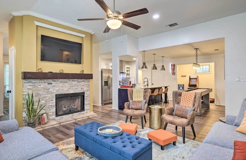 North San Antonio - SAT House | San Antonio Family Home w/Game Room & Fire Pit!