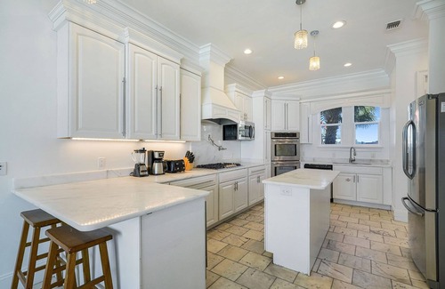 Delos House | Sanctuary at Frangista Beach - Huge Beachfront Home with Ocean Views, Private Pool & Theater
