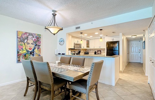Indian Shores Condo | Sand Castle III # 203 DIRECT GULF FRONT Condo Private Staircase to Pool & MORE