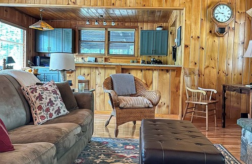 Saranac Lake Cabin | Saranac Lake Cozy Lakefront Retreat w/Complimentary Row Boat, Kayak, and Canoe.