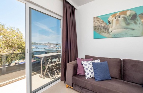 Bodrum City Center Apartment | Seafront Flat with Breathtaking Sea View in Bodrum
