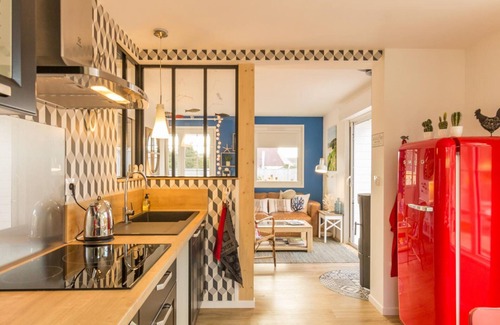 Barneville-Carteret Cottage | Seaside Charm: Cozy Cottage with Private Garden & Modern Amenities