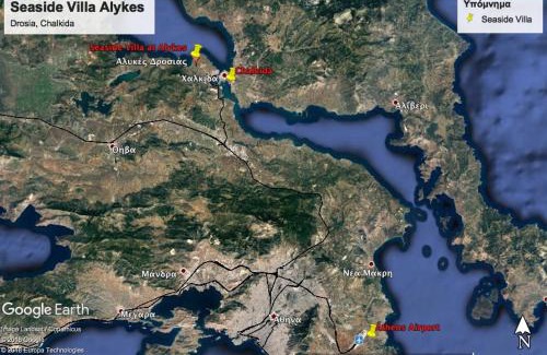 Chalcis Villa | Seaside Villa in Alikes, Chalkida