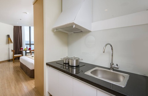 Tran Phu Beach Apartment | Seaview Beachfront Budget Studio in Beachfront Condotel