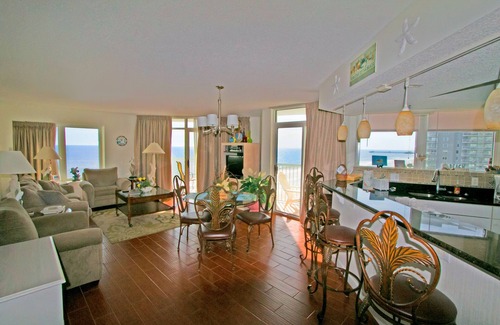 Arcadian Shores Condo | Seawatch Resort-3BR/2BA-End Unit-Dir. Ocean-Gorgeous,-SNOWBIRDSnJan, Feb Deals