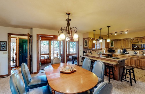 Pagosa Springs House | Secluded forest cabin with shuffleboard table, & mountain views