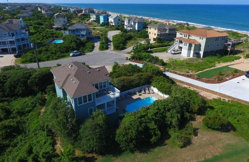 Ocean Sands House | Semi-Oceanfront, 6 BRs, Priv Pool, H Tub, Rec Rm, OS6B, Seashell