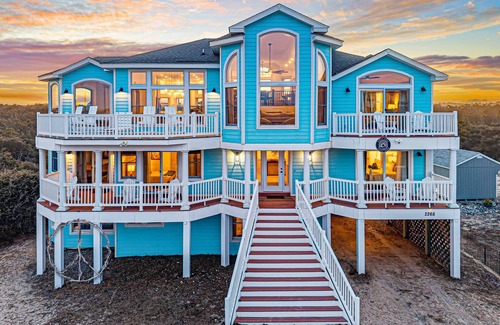 Carova Beach House | Sep 23-27open, heat pool, hotub, firepit oceanview, Wild Horses, 6 bed 7 baths