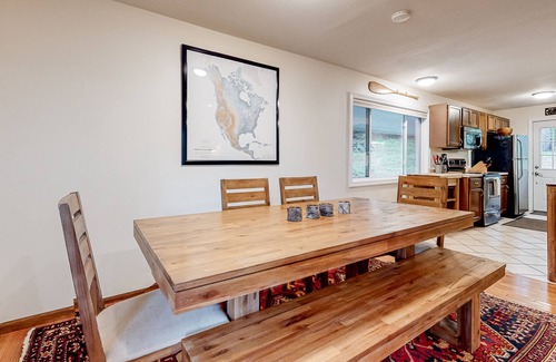Gilford House | Serene getaway with private sauna, firepit, deck, grill, balcony, & washer/dryer