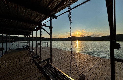 Boulder Point Cabin | Serene Lakefront Stay w Pool & Dock. Pet-Friendly!