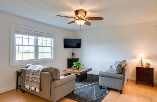 Mill Spring House | Serene Mill Spring Getaway with Yard and Fire Pit!