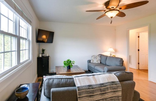 Mill Spring House | Serene Mill Spring Getaway with Yard and Fire Pit!