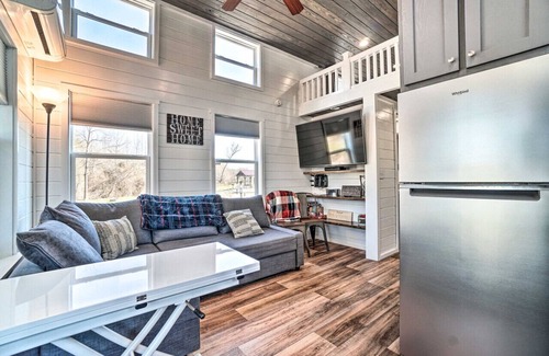 Morganton Apartment | Serene Tiny Home Retreat in Gated Rural Haven