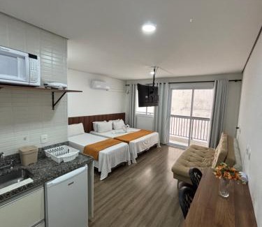 Central Zone Apartment | SeuLar cama king Cama Solteiro e Sofá cama