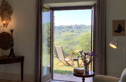 Corbara Villa | Sfarina, ancient restored home private pool, panoramic, 8 pax
