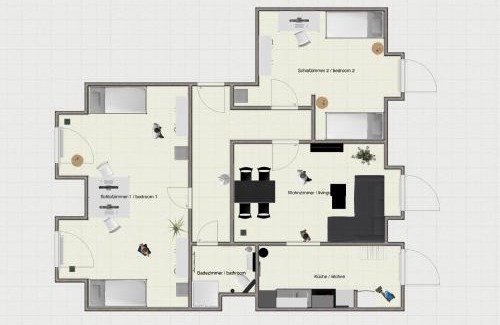 Hochfeld Apartment | SH Team Lodges 4 Apartments für max 19 Personen l Monteure l Messe l Business