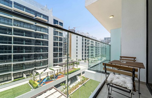 Nad Al Sheba Apartment | Silkhaus Chic Studio | Skyline View | MBR City