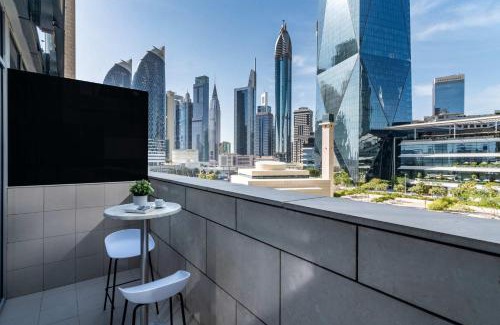 Bur Dubai Apartment | Silkhaus Great View Studio with Balcony in Burj Daman