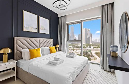 Trade Center Apartment | Silkhaus luxurious 1BDR in new tower with pool & gym