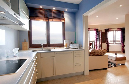 Sitges Apartment | Sitges. Mediterranean Balcony. Amazing views. Beach and pool. A/C. Parking. WIFI