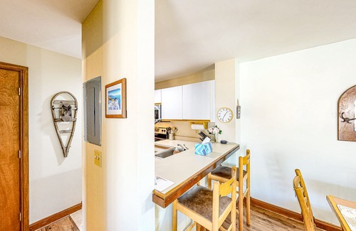West Dover Condo | Ski-in/ski-out condo with deck, wood-burning fireplace, & community amenities